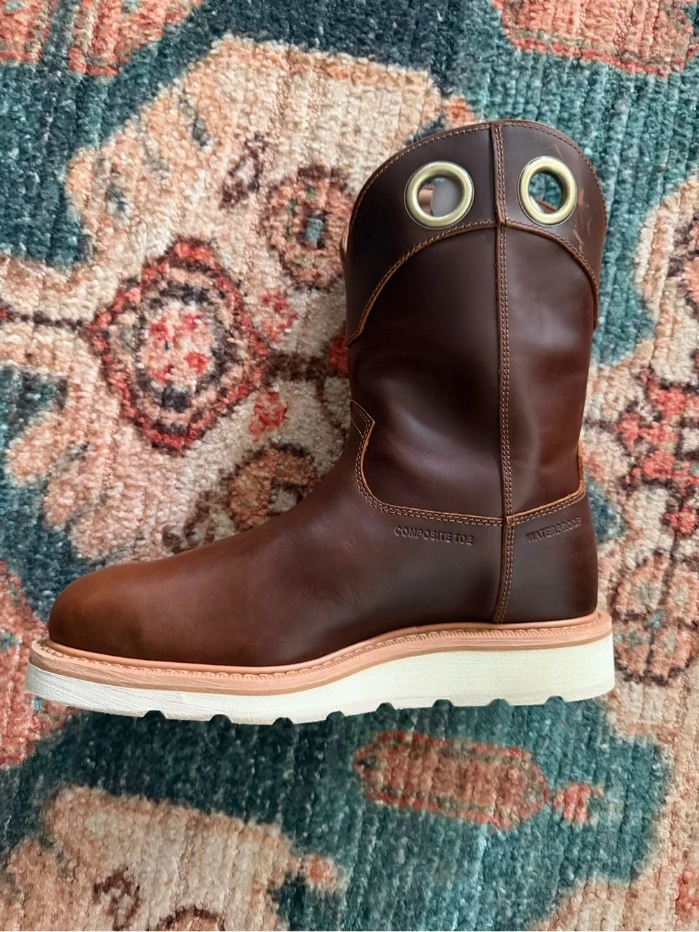 Tecovas Maple The LH WP Roper Comp Toe Work Boot - Picture 4 of 8